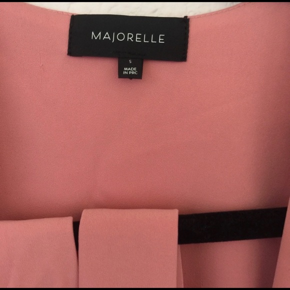 Majorelle Lea Top Pink Front Tie - Picture 5 of 5